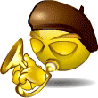 Joue de la trompette